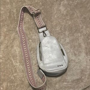 Stylish White Crossbody Bag